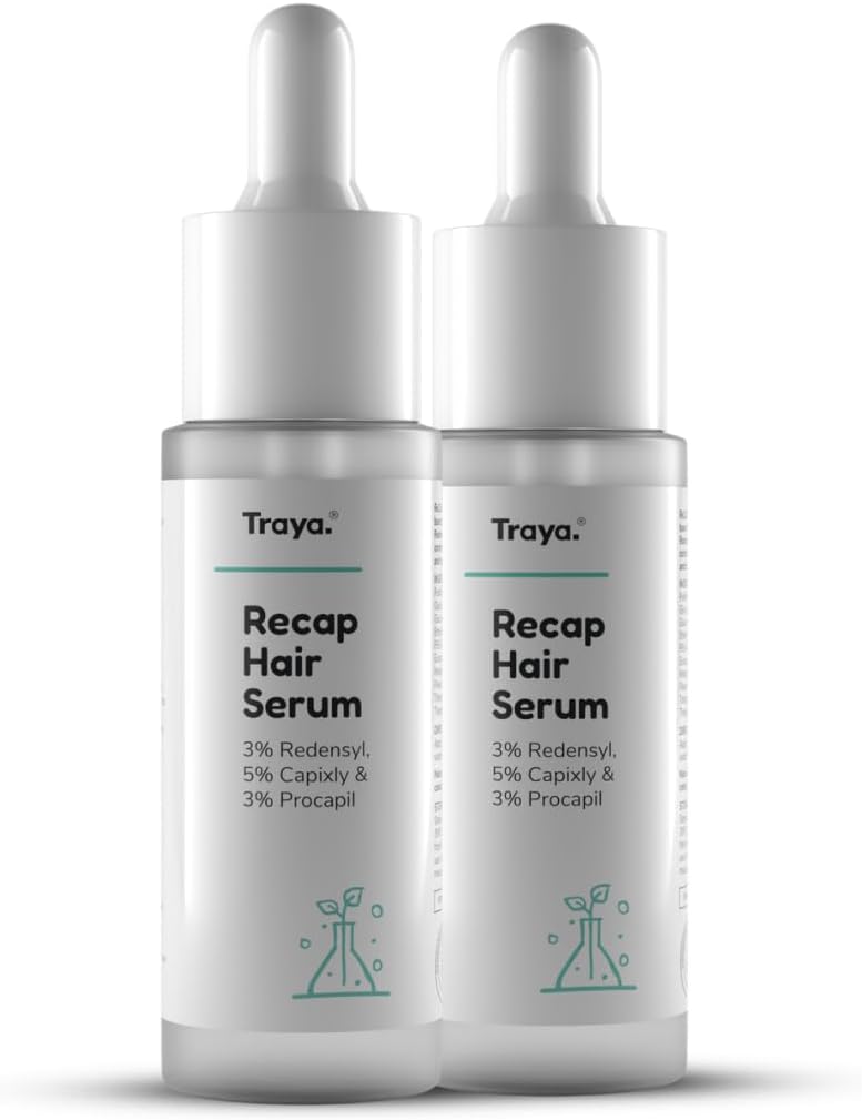 Natural Hair Growth Serum With 3% Redensyl, 5% Capixyl, 3% Procapil For Increasing Hair Thickness, Natural Dht Blocker, For Hair Fall Control & Growth (60ml)