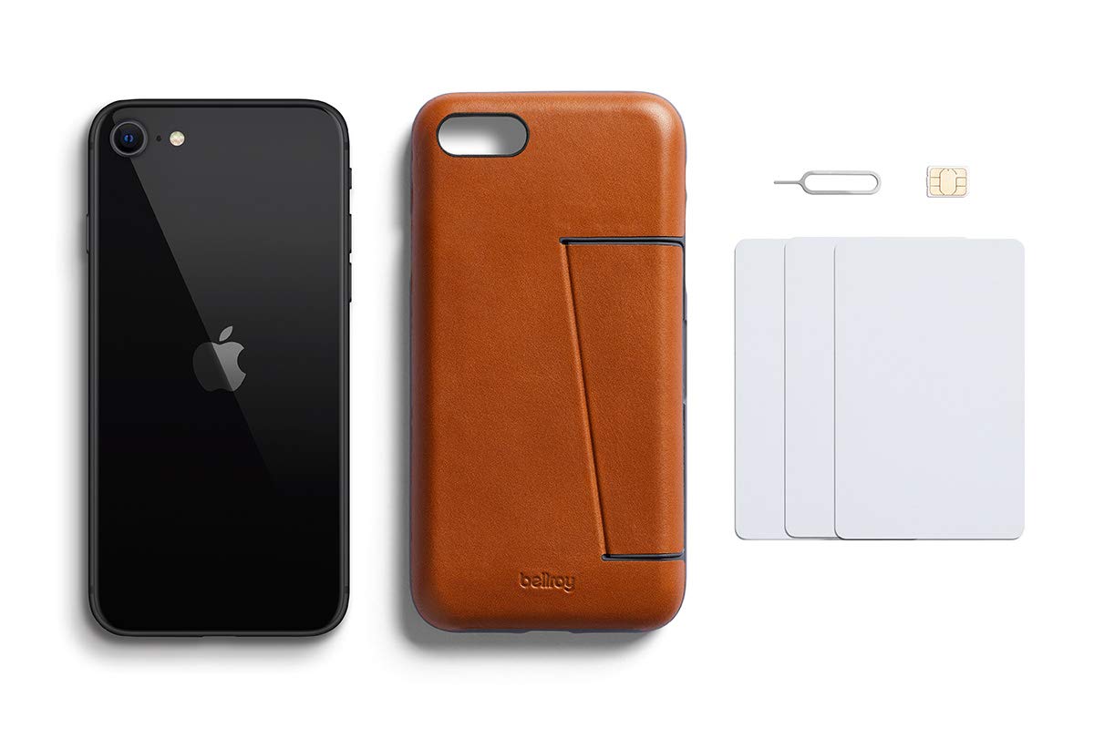 Bellroy iPhone SE Case with Card Holder (Leather iPhone Wallet, Fits 3 Cards, Slim Profile)