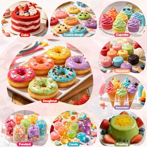 Image of Food Coloring 10x6ml Set for Baking Cake Halloween Fondant