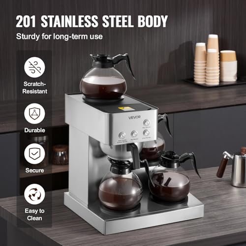 VEVOR 12-Cup 4-Warmer Brewer