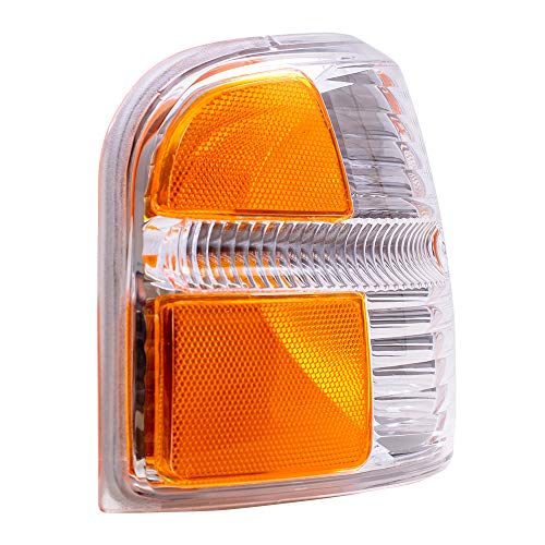 Brock Replacement Driver And Passenger Park Signal Corner Marker Light Lamp Lens Compatible With 2002-2005 Explorer 4 Door 4L2Z13201Ab 4L2Z13200Ab #TOP2