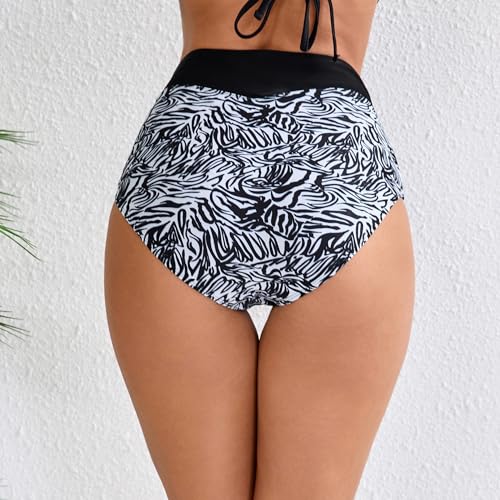 Bas de bikini taille haute couvrant le ventre et couverture complète - 4