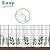 OUSHENG Decorative Garden Fence Fencing 10 Pack, 37.5in (H) x 10ft (L) Rustproof Metal Wire Panel Border Animal Barrier for Dog, Flower Edging for Yard Landscape Patio Outdoor Decor, Square