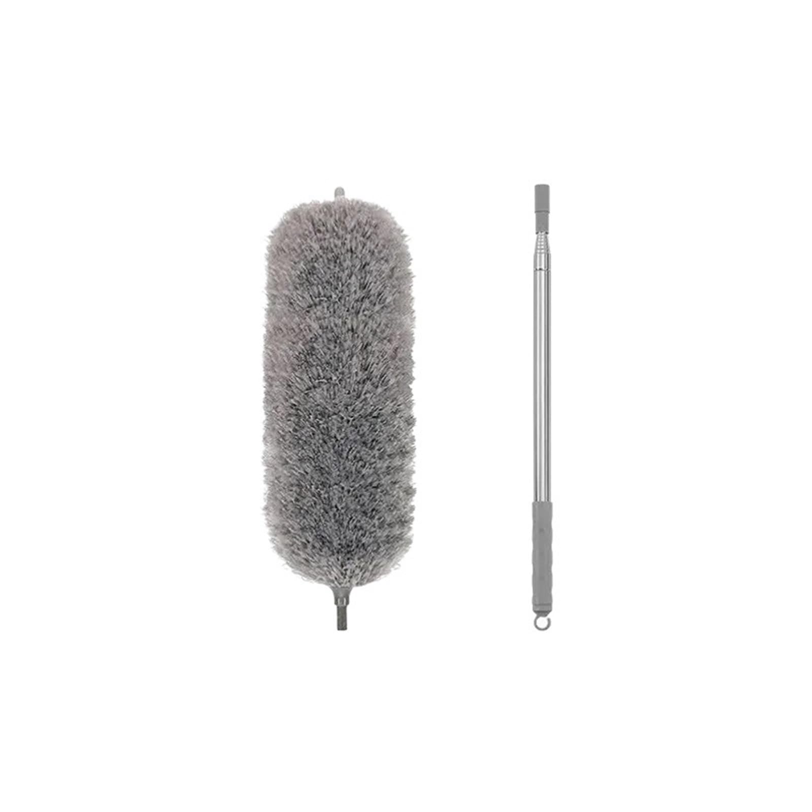 Dusters for Cleaning Household Telescopic Microfiber Gap Duster Long Handle Mop Car Furniture Clean Tool(Grey-250CM)