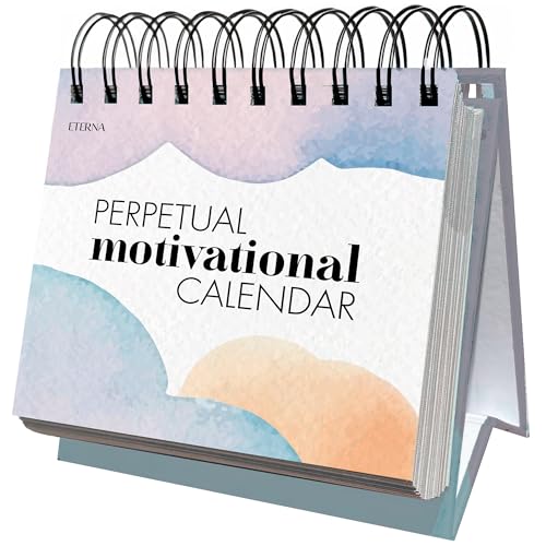 Motivational Perpetual Daily Desktop Calendar | 365 Inspirational Positive Quotes for Home or Office, Affirmations to Motivate, Uplift, and Encourage For Every Day of The Year | Great Gift To Improve Mindfulness for Women, Men, & Coworkers