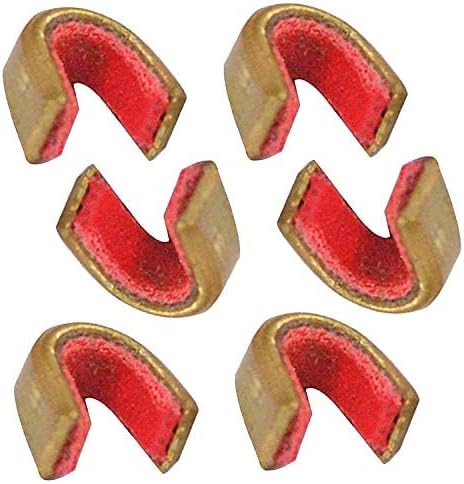 KESHES Bow String Nocking Points – Bowstring Nock Point Archery Accessories, Brass Nocks for Recurve and Compound Bow (Pack of 6)
