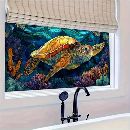 Vinilo decorativo adhesivo tortuga de mar HOYTITUTE 100x45 cm miniatura 5