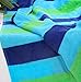 Cotton Craft - 2 Pack Terry Beach Towel 30x60 - Cabana Stripe Navy Green Turquoise - 400 GSM - 100% Pure Ringspun Cotton - Brilliant Intense Vibrant Colors - Highly Absorbent Easy Care Machine wash