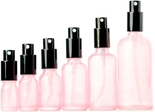 Miniatura 9 de QUUPY 2 frascos vacíos de vidrio recargable de 3.4 fl oz3.4 oz con niebla fina para muestras de perfume cosmético, maquillaje, líquidos de agua,