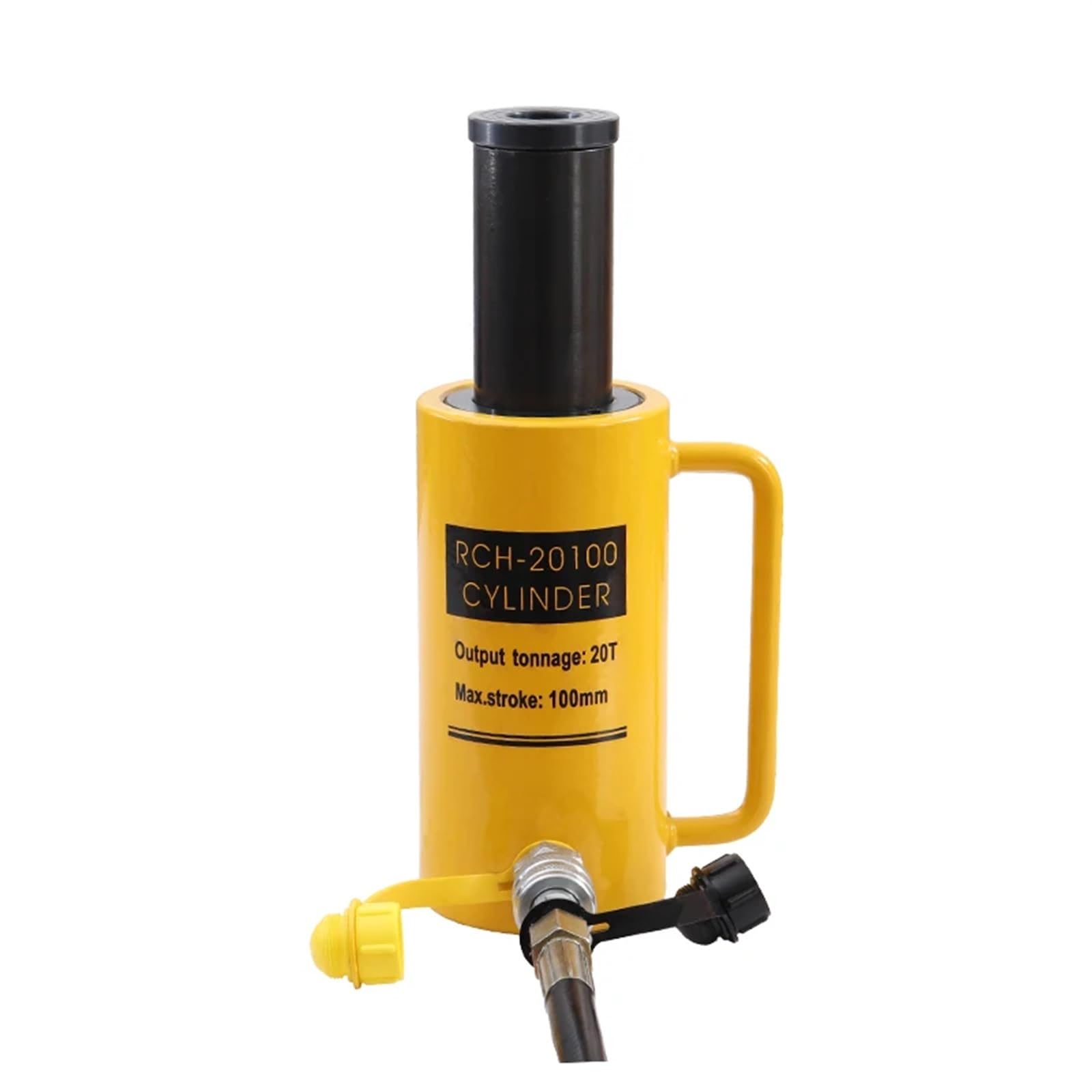 CXFCIHFT Hollow Hydraulic Cylinder RCH-20100 Hydraulic Jack with Tonnage of 20T, Work Travel of 100mm