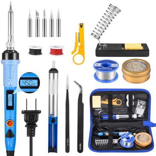 Putusen はんだごて セット 80W 温度調節可...