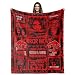 Paoeyty Horror Movies Watching Blanket, Halloween Blanket 60" X 50", Scary Movie Lover Gifts for Horror Fans, Halloween Party Decoration