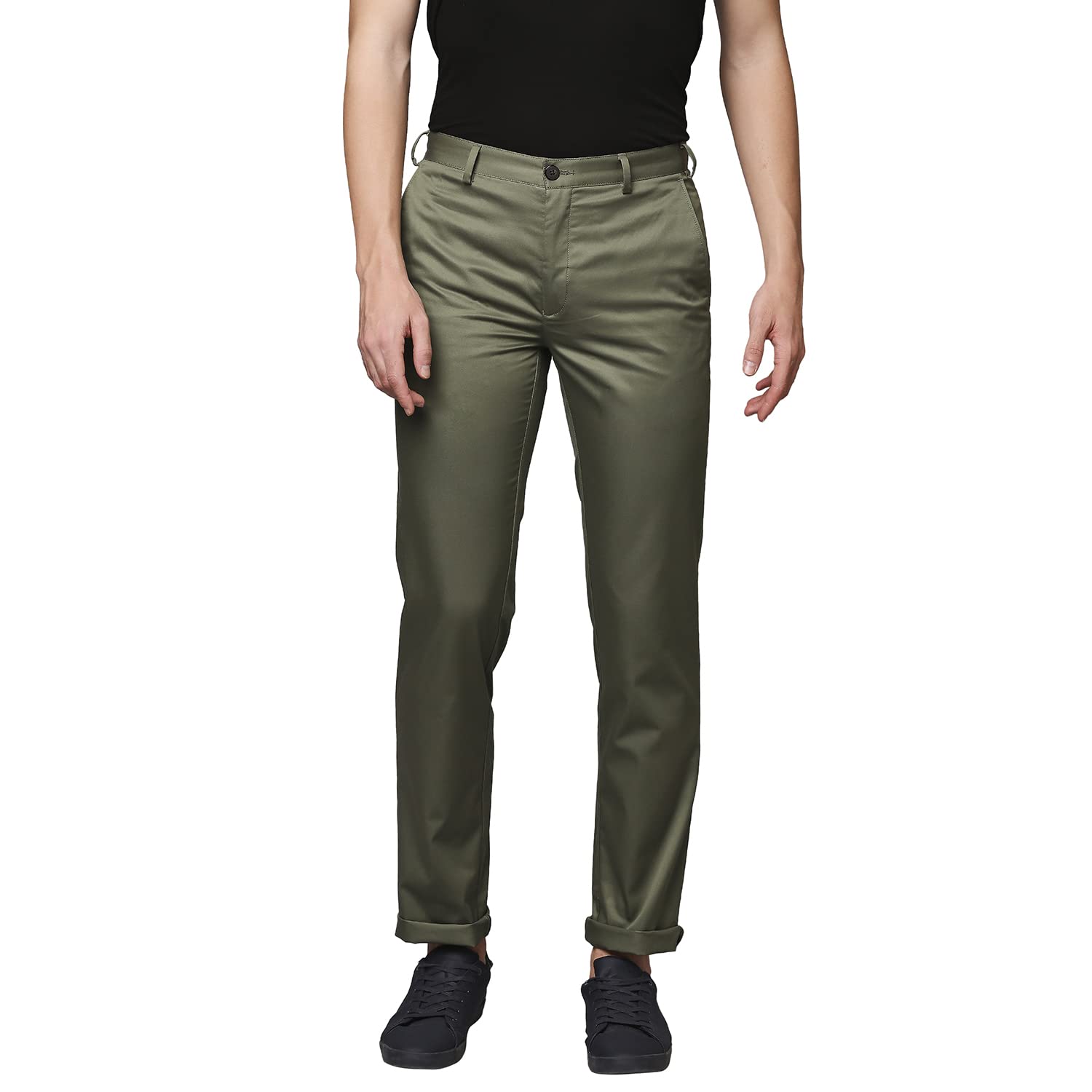 park avenue Cotton Medium Fawn Formal Trouser for Men-picture-39