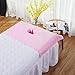 ZHONGJIUYUAN 5PCS (PINK) Cotton Massage Table Sheet, Massage Bed Cover with Face Hole,Salon SPA Cover,Salon Bed Sheet, Beauty Massage Bed Sheets SPA Couch Cover -55x75cm