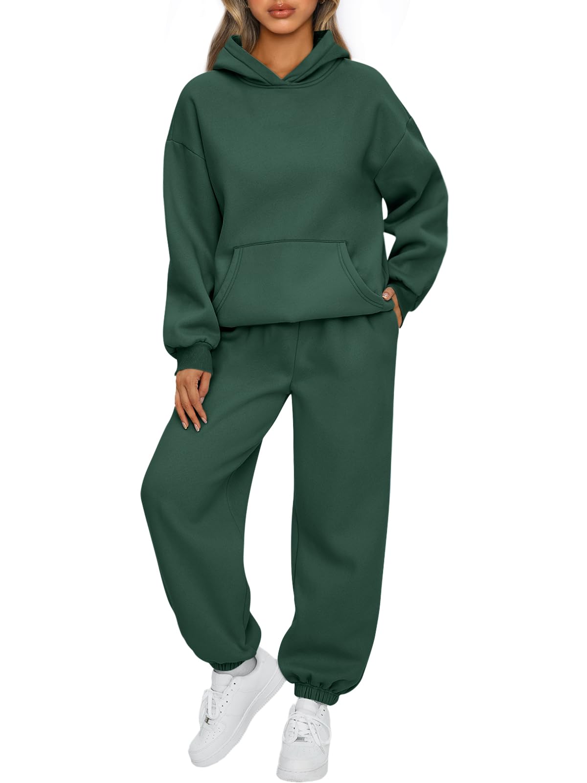 AUTOMET Womens 2 Piece Lounge Sweatsuit Fall Fashion Matching Sweat Sets | Oversized Fall Hoodies &amp; Baggy Jogger Sweatpants Fashion 2026 Outfits