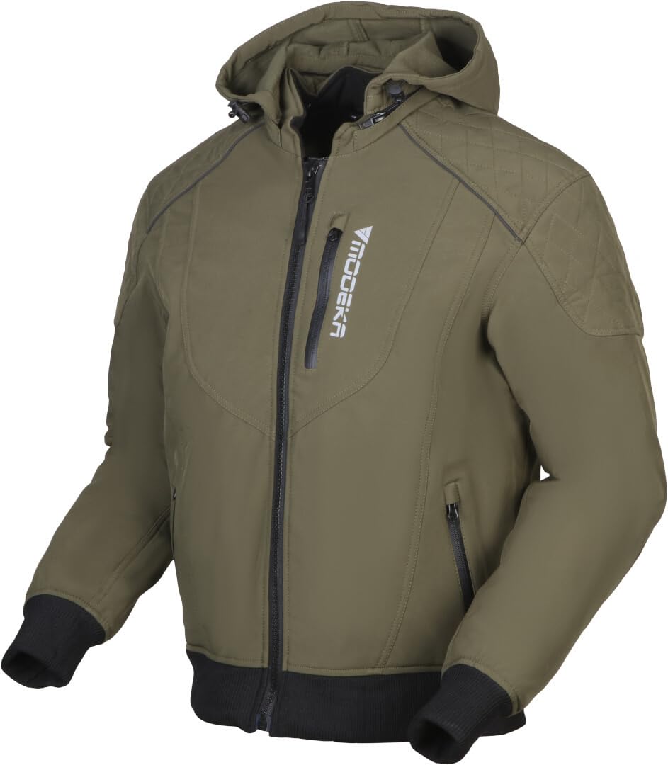 Modeka Clarke Softshell kurtka motocyklowa, oliwkowy, 3XL