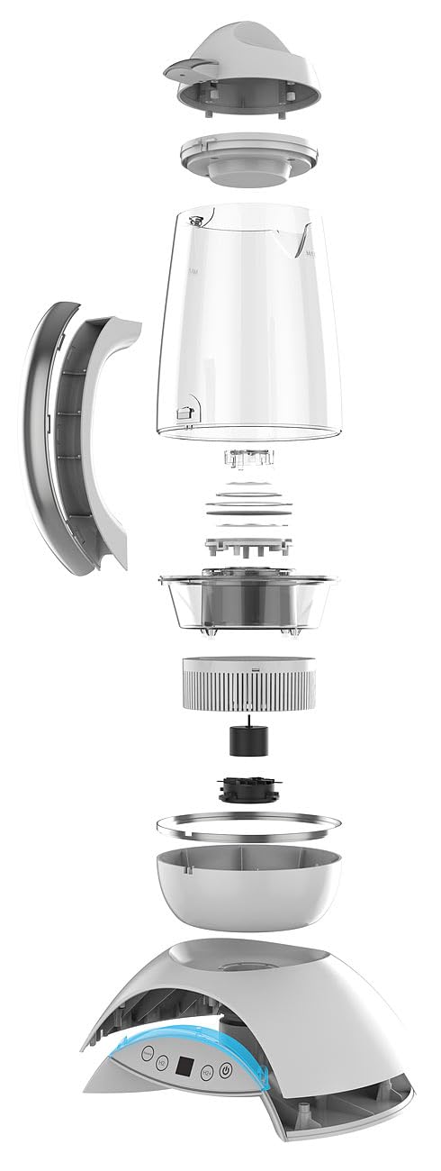 Rosenstein & Söhne Wasserstoff-Ionisator 2 Liter LCD-Display 2 Stufen Wasseraufbereitung