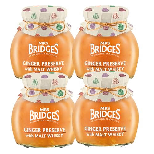 Mrs Bridges Ginger Preserve with Malt Whisky, Made in Scotland,