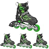 Roller Derby ION 7.2 Inline Skates with Aluminum Frames and Adjustable Sizing for Growing feet