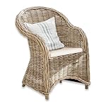 Loberon Sessel Margate Rattan Braun/Creme