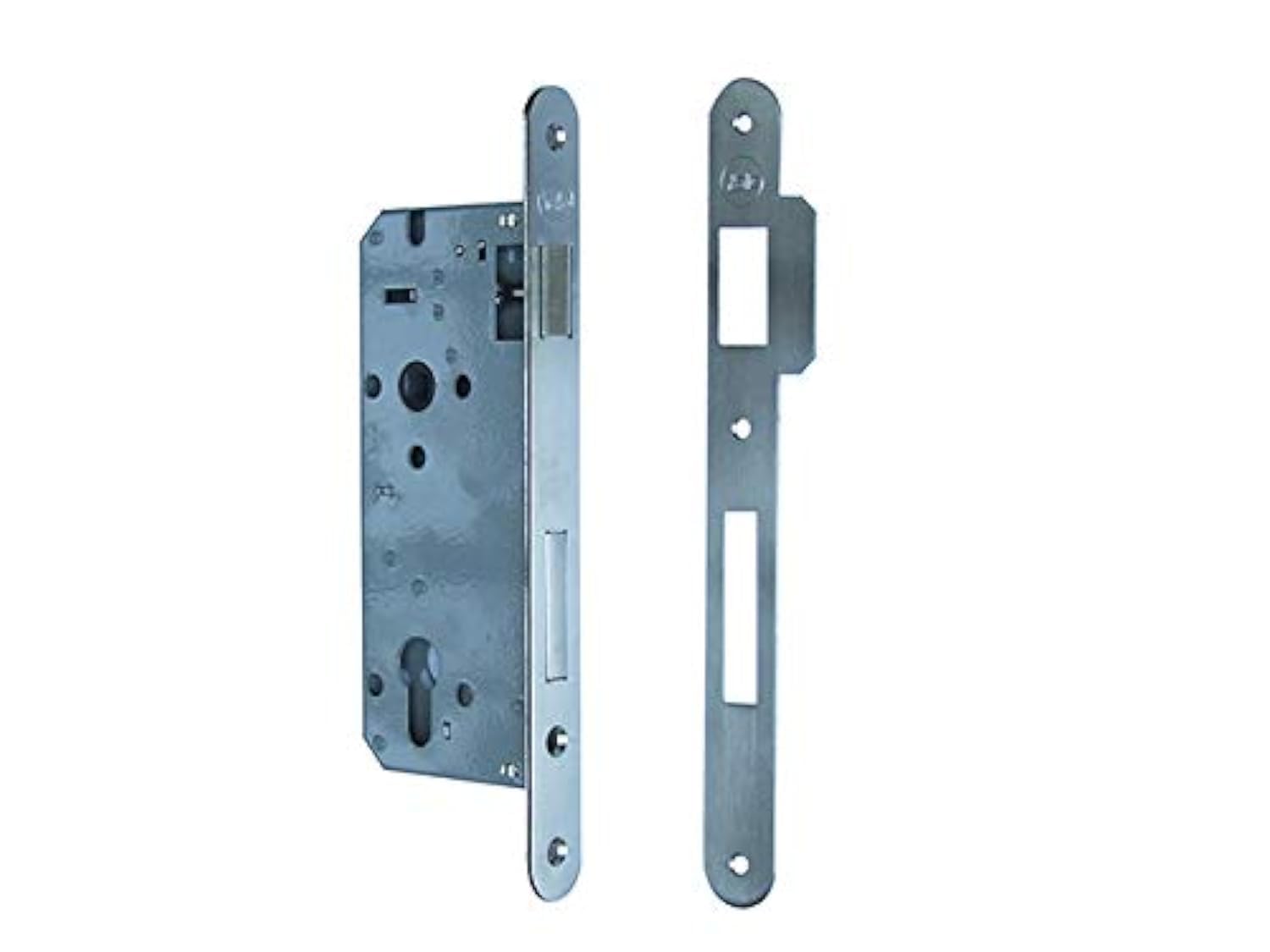 Yale Y52X10350S2 satin nickel wooden door lock, round edges, 35mm entry