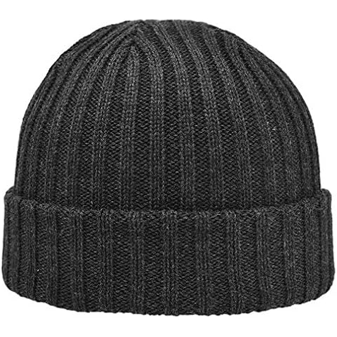 MELEGARI Wool Knitted Hat, Milano Beanie Skull Cap, Made in Italy (antrachite, 59-62) Cover