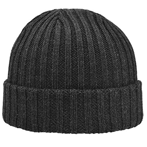Bonnet Pure Laine Melegari l'excellence de l'artisanat italien couleur anthracite