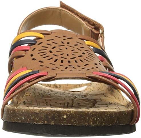 Annie Shoes Women's Sunny W Flat, Brown/Multi, 8 W US | Image 1