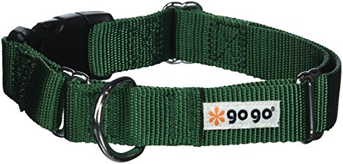 GOGO Pet Products Martingale Gentle Training Collar, Medium/Large, Hunter Green
