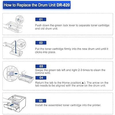 DR820 DR-820 Drum Unit DR 820 HL-L6200DW Compatible for Brother DR820 for HL-L6200DW Drum Unit MFC-L5850DW MFC-L5900DW MFC-L5700DW HL-L5200DW HLL6200DW L6200DW L5200DWT Printer 2 Pack