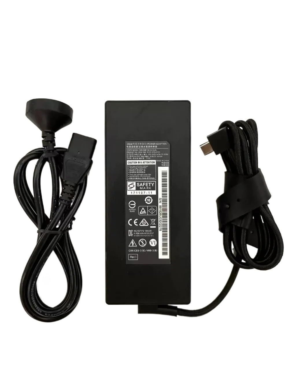 330W GaN Charger for Razer Blade 16/18 RZ09-0483 RZ09-0484 RTX 4080/4090 Gaming Laptop RC30-0484 RC30-04840200 AC Power Supply(Without Cord)