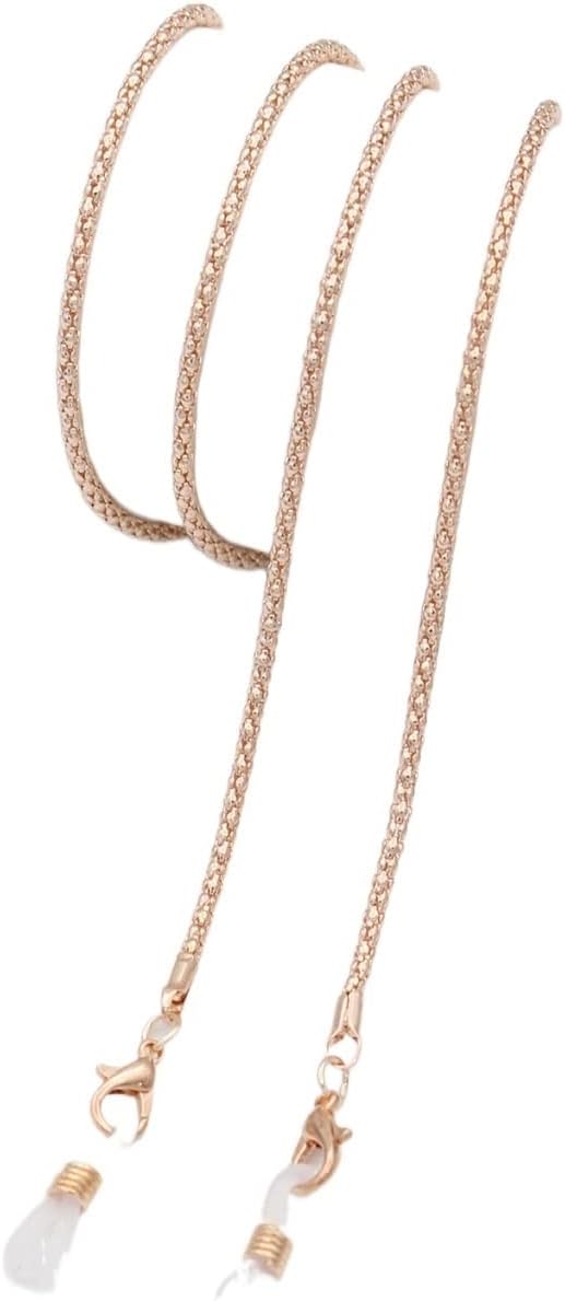 HOOENG Eyeglass Chains Glasses Lanyard for Women Face Mask Lanyard with Silicone Loop Stylish Glasses Cord (Color : White, Size : 1)