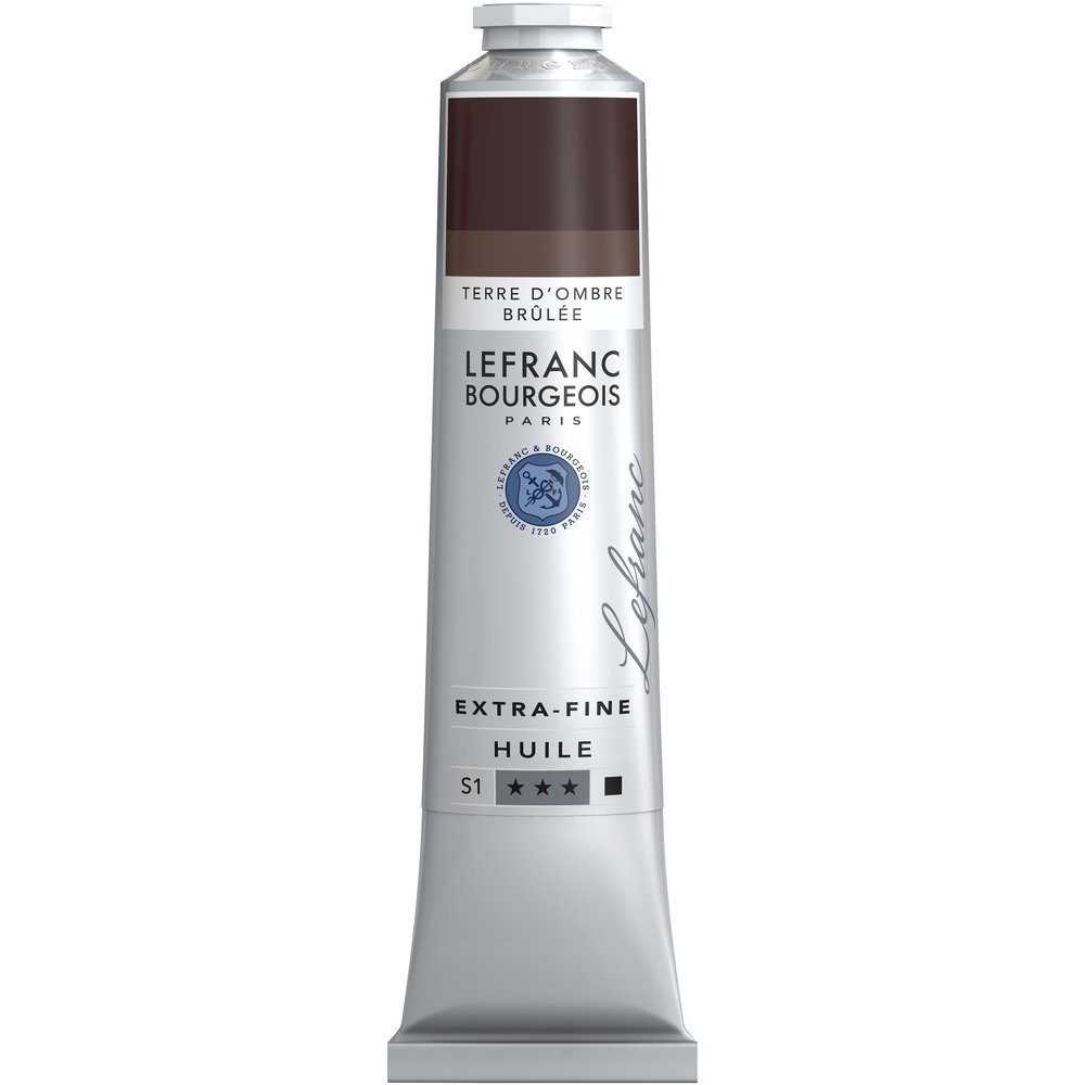 Lefranc Bourgeois Extra Fine Oil Paint Ivory Black 200ml Artist Painting