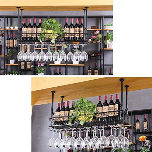 Soporte para copas de vino de techo para barras de bar 4