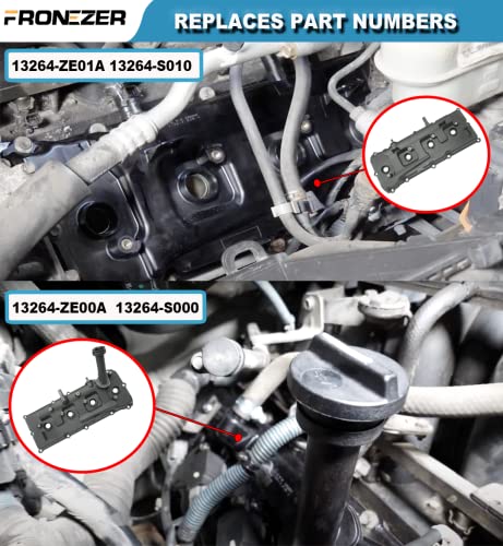 Engine Valve Cover Set With Gaskets, Bolts, Oil Filler Cap, Pcv Valve Compatible With 2004-2017 Nissan Nv2500 Nv3500 Armada Titan Pathfinder, 04-10 Infiniti Qx56 5.6L Replace# 13264-Ze01A 13264-Ze00A #TOP2