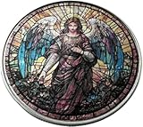 Stained Glass Guardian Angel - American Silver Eagle - Christian - Collectible Silver Fine Art Coin