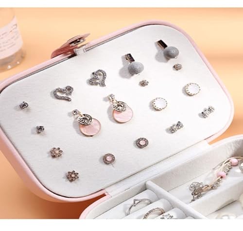 Porta Jóias Organizador de Jóias e Bijuterias Estilo Pandora Cor:Rosa