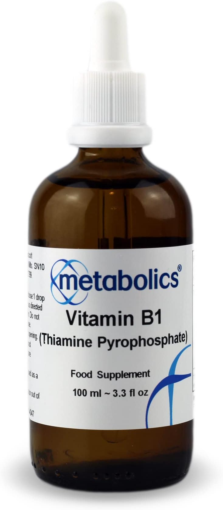 – Vitamin B1 (Thiamine Pyrophosphate) Liquid – 100ml | Active Coenzyme Form | Supports Energy, Nervous System, Heart & Cognitive Function | Additive-Free | UK Made | Metabolics