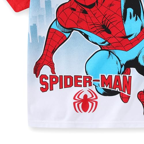 Image of Marvel Spider-Man Boys Short Sleeve T-Shirt and Shorts Set for Toddler and Big Kids