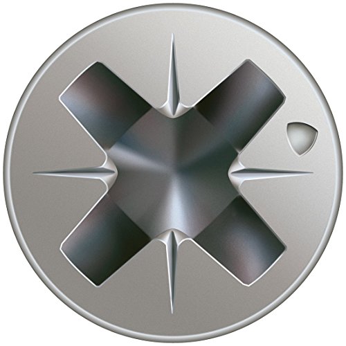 SPAX Glasleistenschraube aus Edelstahl rostfrei A2, 3,5 x 40 mm, 200 Stück, Kreuzschlitz Z2, Senkkopf mit Fräsrippen, Teilgewinde, CUT-Spitze, 35703503401002