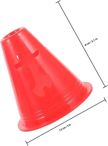Miniatura 2 de 20Pcs Sports Training Cones High PE Agility Markers for Soccer Football Basketball Roller Skating Practice Flat Base for Stable Outdoor Indoor Drills