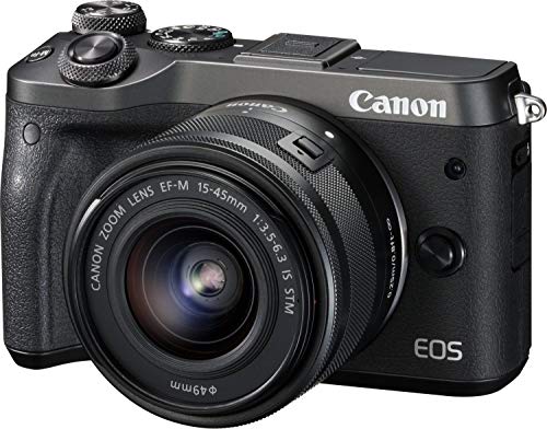 Canon EOS M6 - Cámara Evil de 24.2 MP (Pantalla táctil de 3.0'', DIGIC 7, NFC, Dual Pixel CMOS AF,...