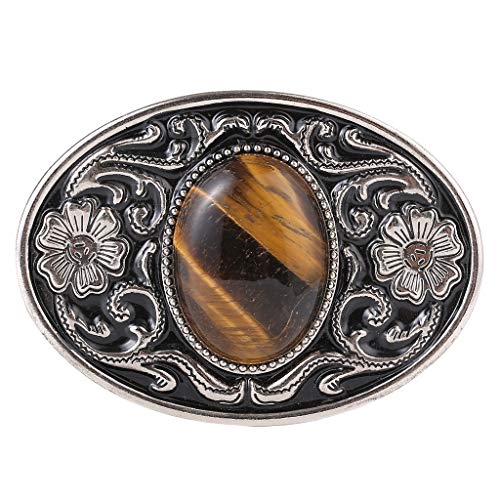 HUABOLA CALYN Belt Buckle Men Western Cowboy Texas Rodeo American Tiger eye Belt Buckles for Women