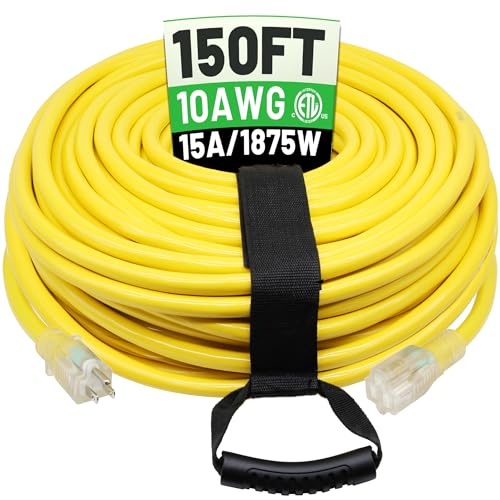 POWGRN 10 Gauge Heavy Duty Extension Cord