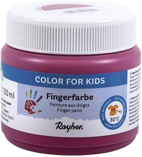 Rayher 38959264 - Pintura para dedos (bote de 150 ml), color rosa