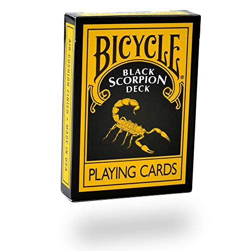 Magic Makers Bicycle Black Scorpion Deck With Extra Gaff Cards For Perfoming Magic Card Tricks #TOP4