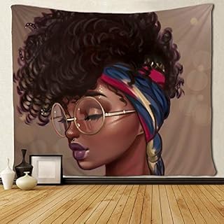 SARA NELL Afro Traditional Woman Scarf Tapestry African American Women Tapestries Wall Art