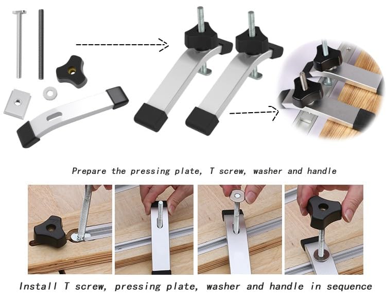 WORKPRO Pinces à Barres Pour Le Travail Du Bois, 6-paquets De Pince