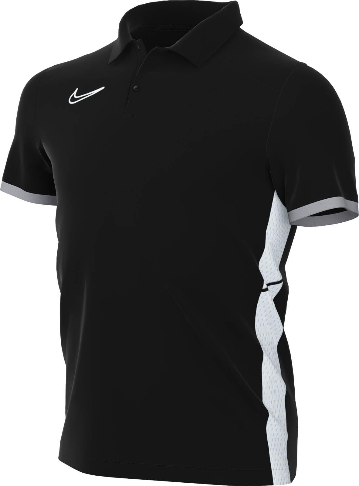 NIKE FZ9763-010 Y NK DF ACD25 SS Polo Sweatshirt Unisex Black/Wolf Grey/White/White Size XL