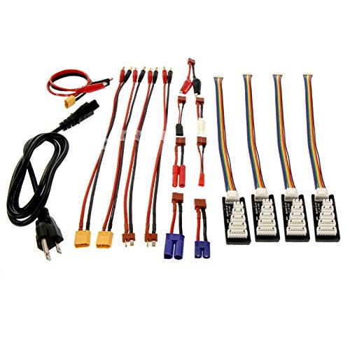 Venom Power - Pro Quad Lipo Battery Fast Charger With Lcd Screen - 4 Ports At 100W Each - Ac Dc 7A Fast Nimh Lihv Lipo Balance Charger Discharger 1S To 6S Airsoft, Drone, Rc Car Battery Charger #TOP1